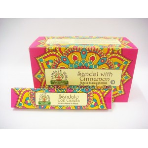 Incenso Namaste India Sândalo e Canela 15gr (12x15gr)